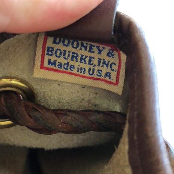 Dooney and Bourke tan and dark brown bag - Picture 12 of 14